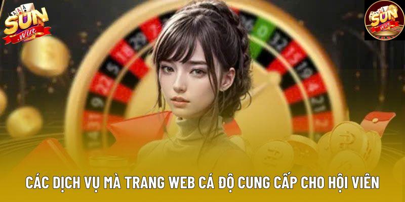 Các dịch vụ mà trang web cá độ cung cấp cho hội viên Các dịch vụ mà trang web cá độ cung cấp cho hội viên
