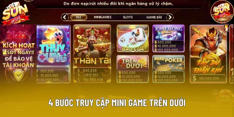 4 bước truy cập mini game trên dưới 4 bước truy cập mini game trên dưới